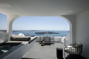 Cave Collection with hot tub & Caldera View | Terrasse/Patio