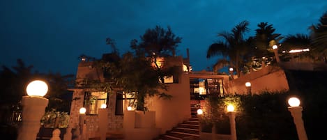 Front of property – evening/night