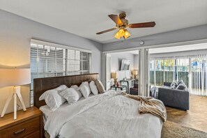 1 bedroom, iron/ironing board, travel crib, free WiFi