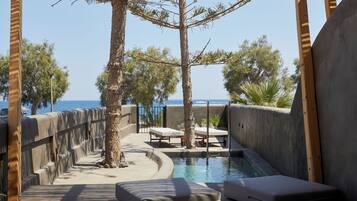 Aisio Suite, Private Heated Pool, Sea View | View from room