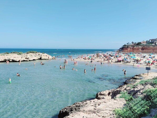 Vlak bij het strand