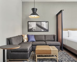Room, 1 King Bed with Sofa bed | Premium bedding, in-room safe, blackout drapes, iron/ironing board