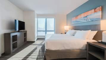 Egyptian cotton sheets, premium bedding, Tempur-Pedic beds, in-room safe