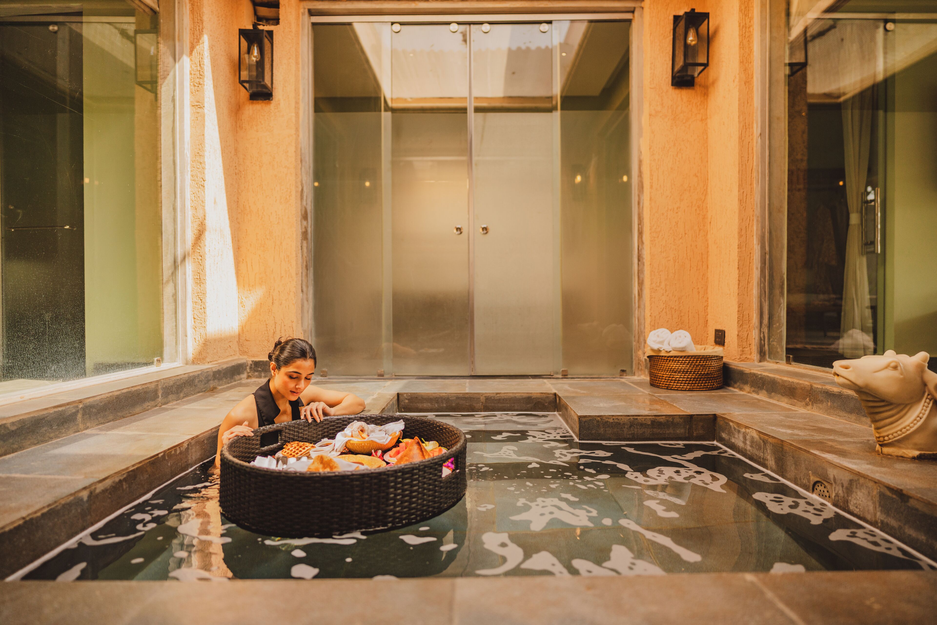 Opções para refeição no quarto