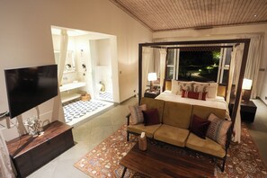 Luxury Villa (with Jacuzzi) | 1 bedroom, premium bedding, down comforters, free minibar items - Brij Bageecha Jaipur - Private Villas with Heated Plunge Pool (Jamwa Ramgarh)