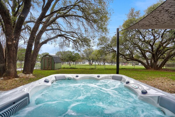 Idromassaggio all'aperto