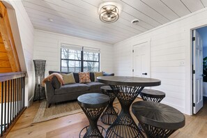 Dining - Designer A-Frame | Huge Loft, Chef’s Kitchen, Hot Tub & Fire Pit (Seymour)