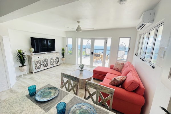 Living Room with full ocean view