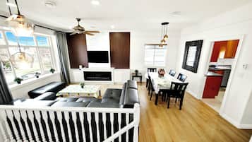 TV connectée, cheminée