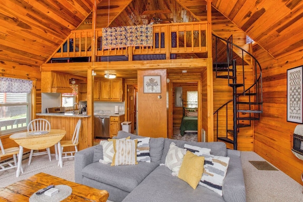 Smart TV, fireplace, DVD player, books