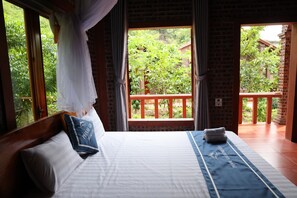 Family Double Room, 1 Bedroom, Private Bathroom, Mountain View | Premium bedding, down duvets, free minibar items, individually decorated