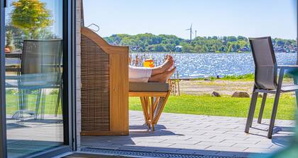 Fjord-Koje 1 - Sauna, Schreibtisch, Dusche, Terrasse, Strandkorb, Gartenmöbel