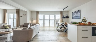 Fjord berth 1 - sauna, desk, shower, terrace, beach chair, garden furniture