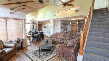 TV, fireplace, DVD player