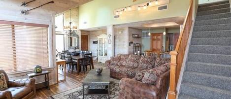 TV, fireplace, DVD player