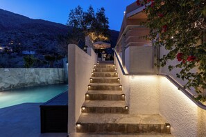 A heated pool