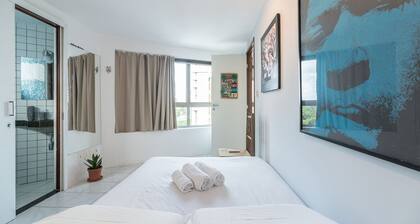 Ótimo Flat Bairro da Jaqueira Recife até 3 pessoas O Coração Verde da Cidade PBO902