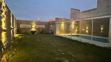 Indoor pool, a heated pool