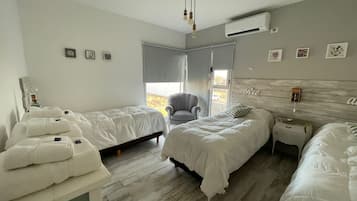 3 habitaciones, cuna de viaje, wifi gratis y ropa de cama