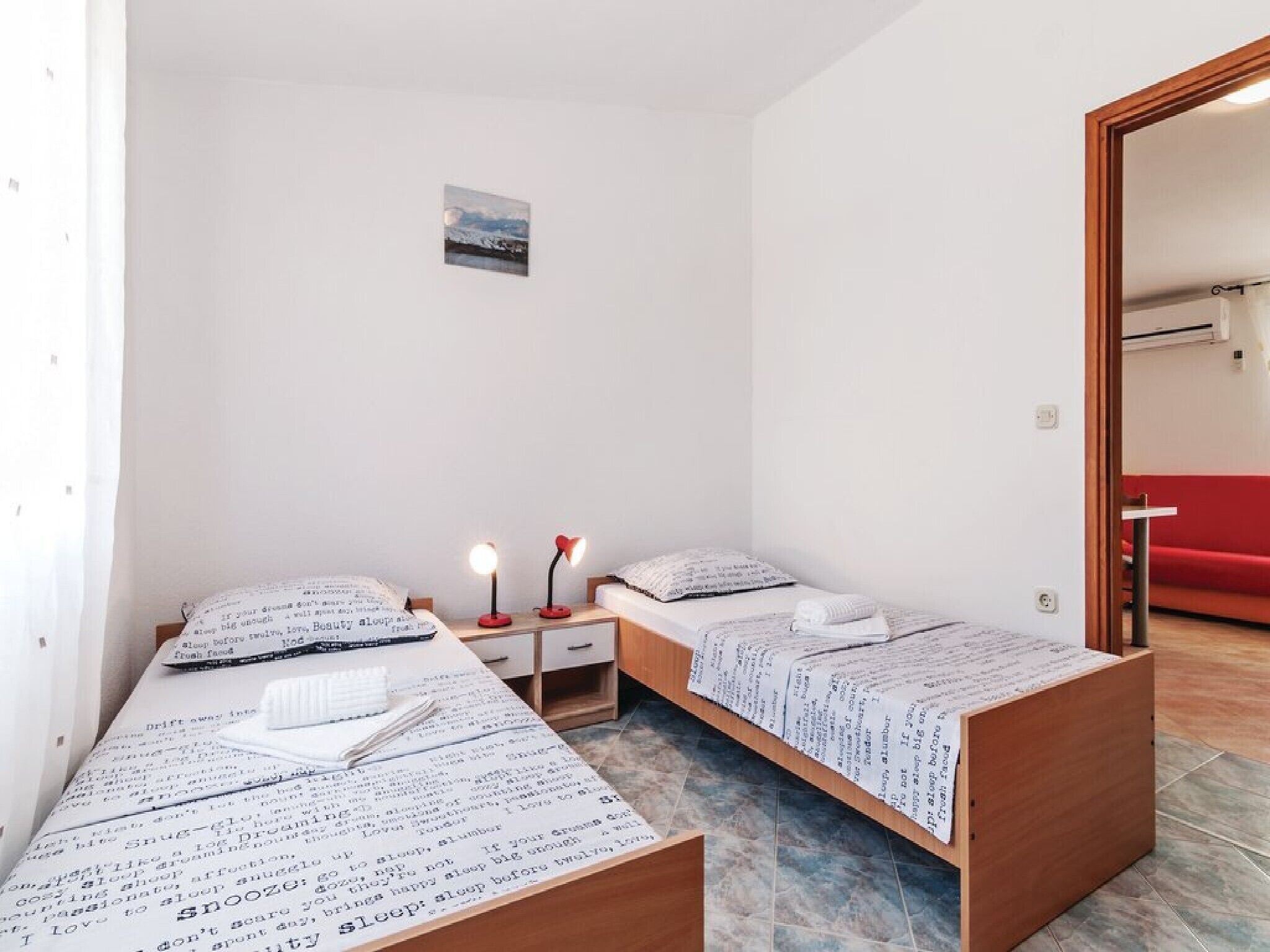 1 dormitorio, Internet, ropa de cama
