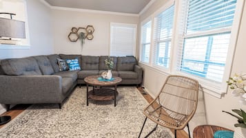 Smart TV, fireplace, video games, foosball