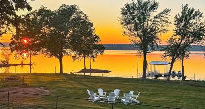 Lakefront Retreat w/ Private Dock + Jet Ski Slips • Game Rm • Fire Pit • Dogs OK