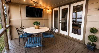 Lakefront Retreat w/ Private Dock + Jet Ski Slips • Game Rm • Fire Pit • Dogs OK