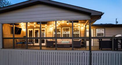 Lakefront Retreat w/ Private Dock + Jet Ski Slips • Game Rm • Fire Pit • Dogs OK