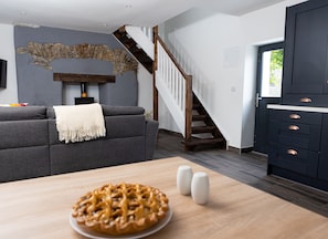 Casa, 1 quarto, cozinha, vista para o mar | Área de estar