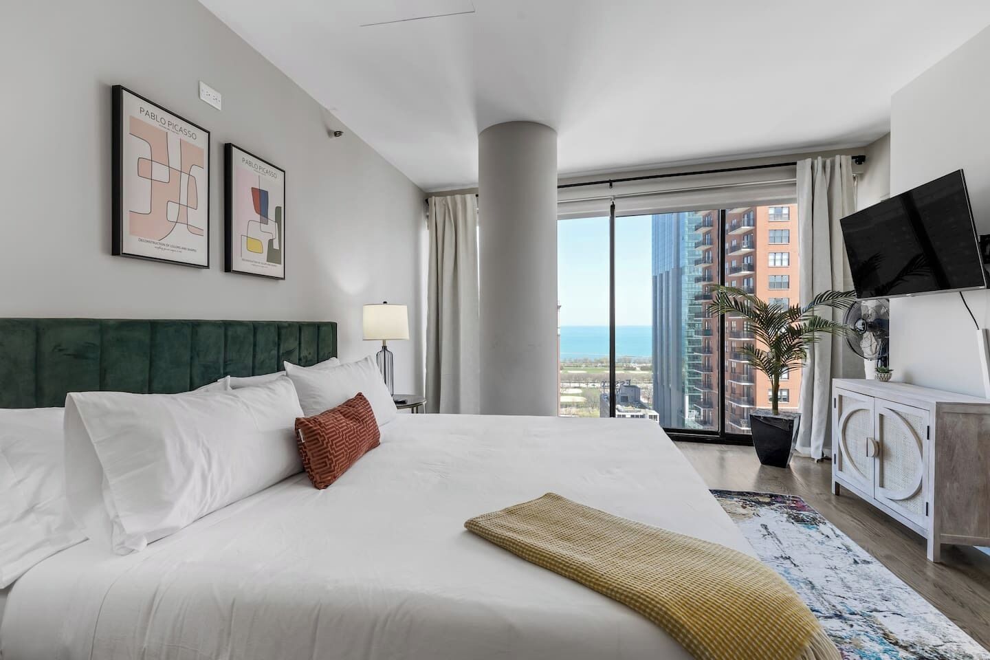 Desk, iron/ironing board, travel crib, free WiFi