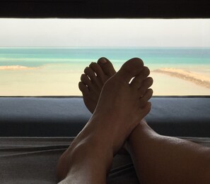 Vue sur la plage/lâocĂ©an