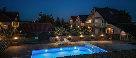 Una piscina riscaldata