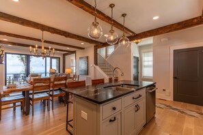 Dining - Blue Ridge Bliss - BRMC amenities, views, firepit, indoor and outdoor gas fireplace (Boone)