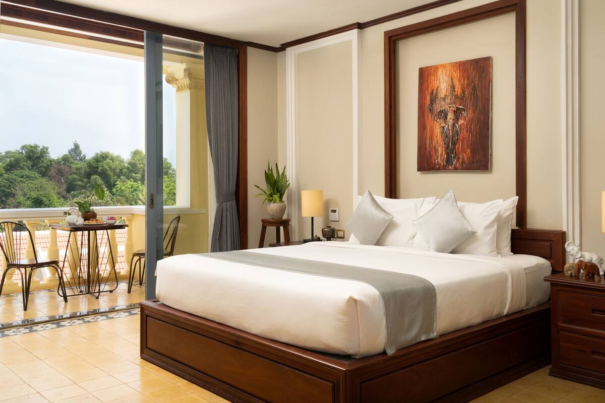 Deluxe Double Room with Balcony & Pool View | Balcony view