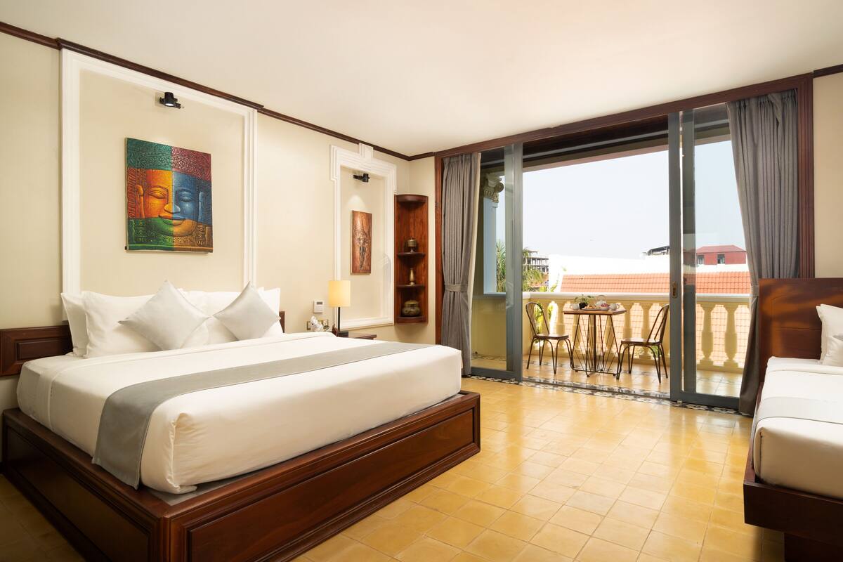 Deluxe Family Room with Balcony & Pool View | View from room