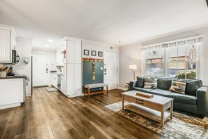 Televisie en een open haard