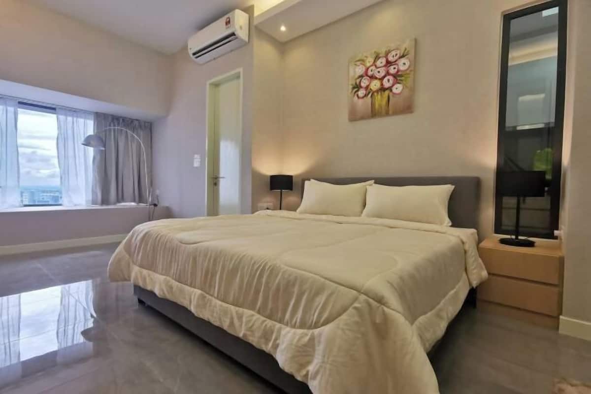 Italienske Frette-laken, sengetøy av topp kvalitet og memory foam-senger