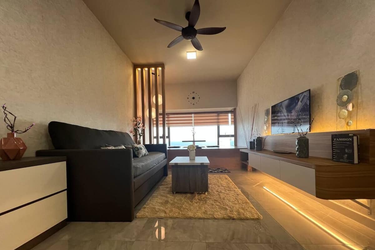 Family Apartment, 2 Bedrooms, Sea View | Living room