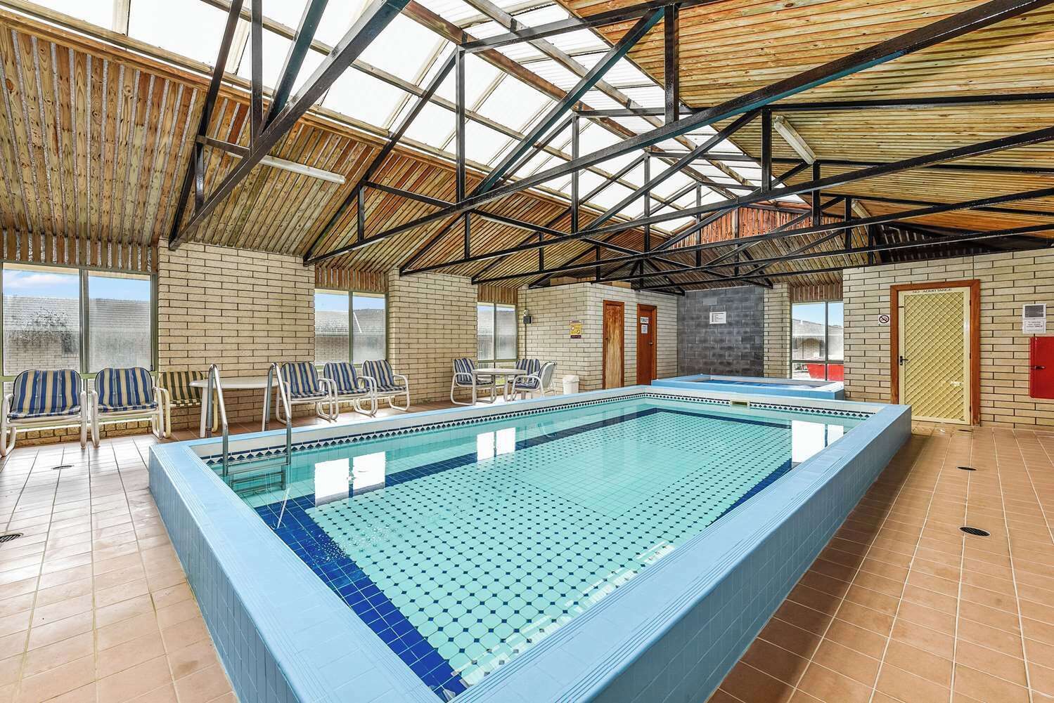 Indoor pool, outdoor pool