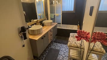 Free toiletries, hair dryer, slippers, towels