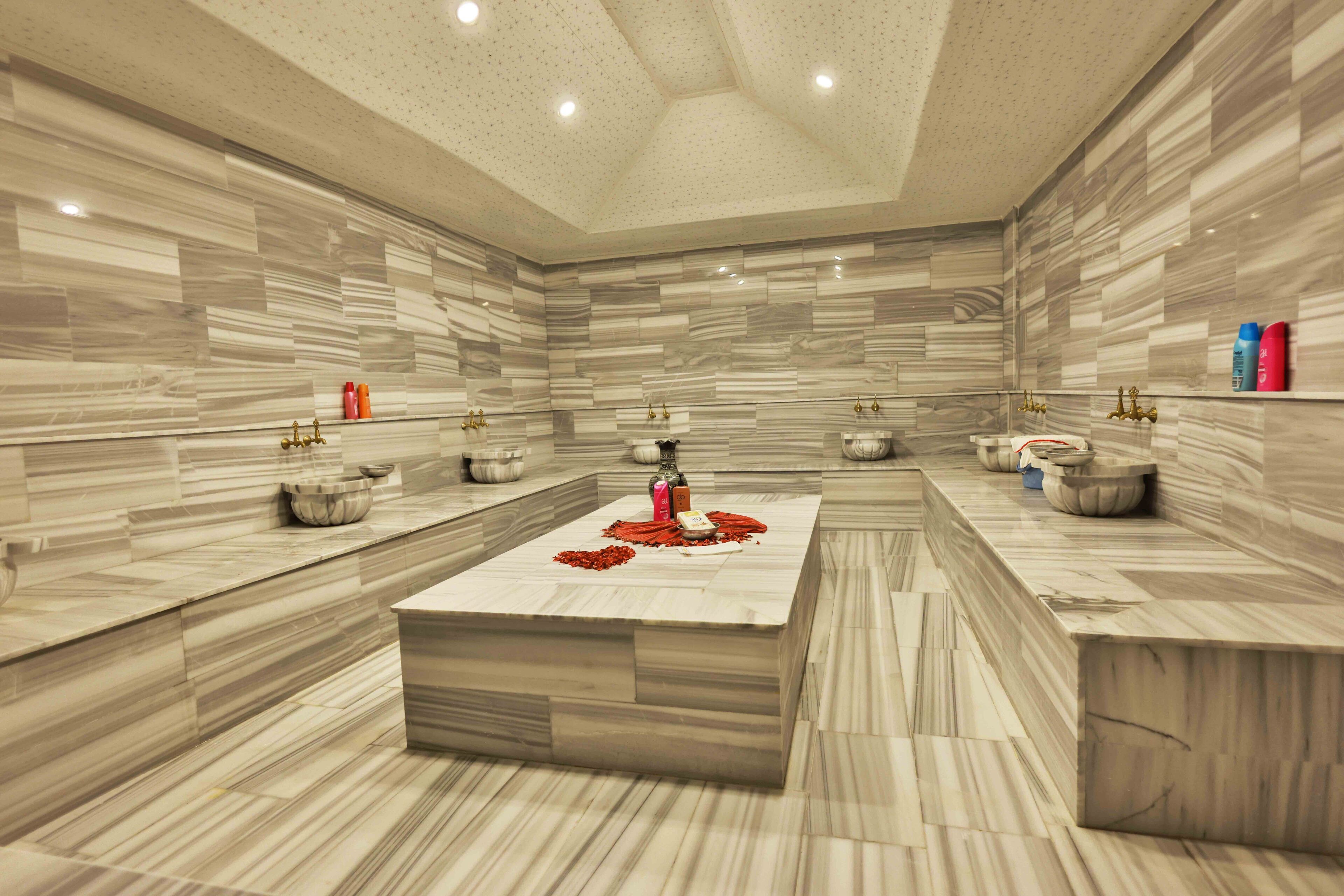 Couples treatment rooms, hot stone massages, deep-tissue massages