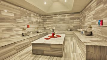 Couples treatment rooms, hot stone massages, deep-tissue massages