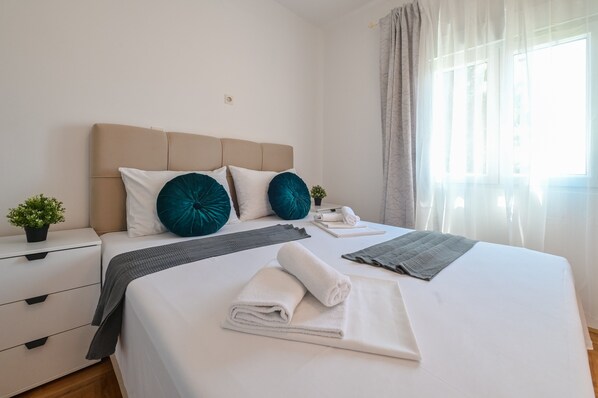 Căn hộ tiện nghi đơn giản, 1 phòng ngủ | 1 phòng ngủ, bàn ủi/dụng cụ ủi quần áo, giường gấp/giường phụ (phụ phí) 