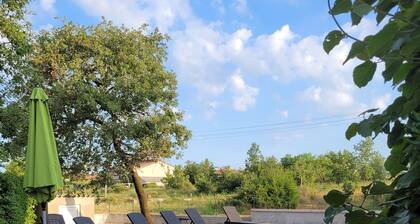 Villa Oleandar with pool in Rogovici near Porec 7 km from the beach