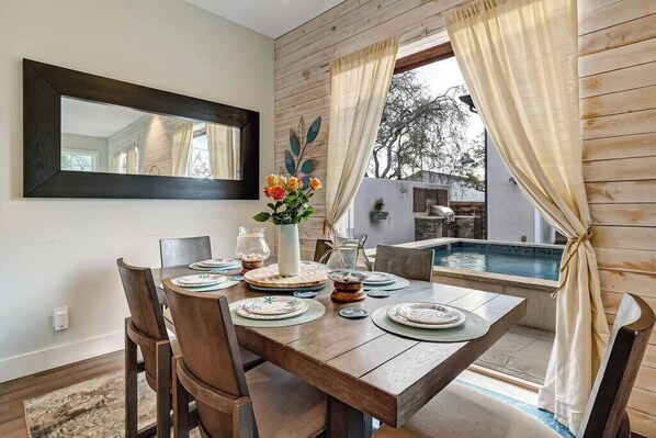 Outdoor dining - Beach House with Private Pool near Historic Downtown St. Augustine (Saint Augustine)