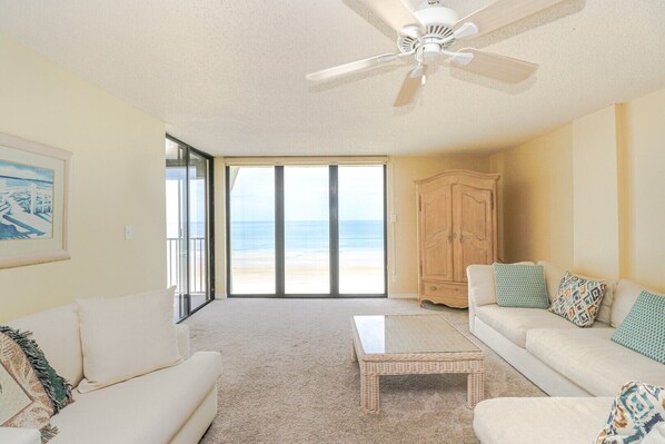 TV, DVD player - Sand Dollar 1-504 - 5th Floor Ocean Front Condo in St. Augustine! (St. Augustine)