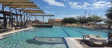 A heated pool