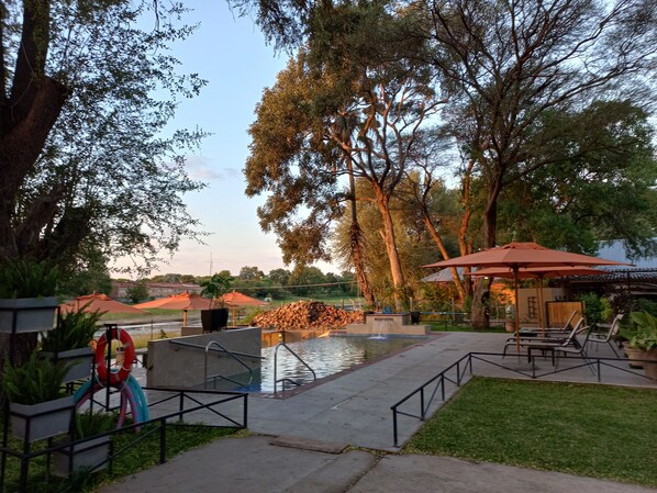 A heated pool