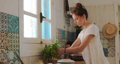 In open air museum, shared home.