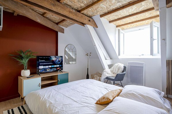 1 chambre, Wi-Fi, draps fournis